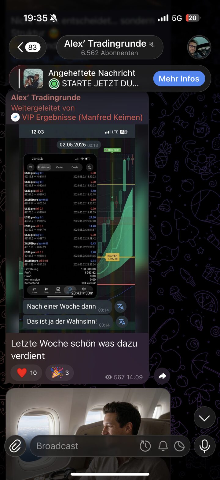 Alex Tradingrunde · Telegram-Kanal